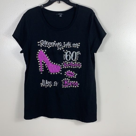 Women’s 60th Birthday Tee Size 2X 🎉🎊 - Picture 2 of 7